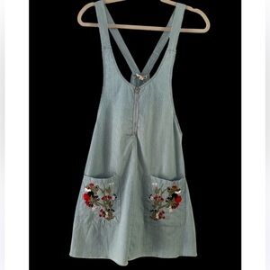 POL Coverall Embroidered Dress NWT